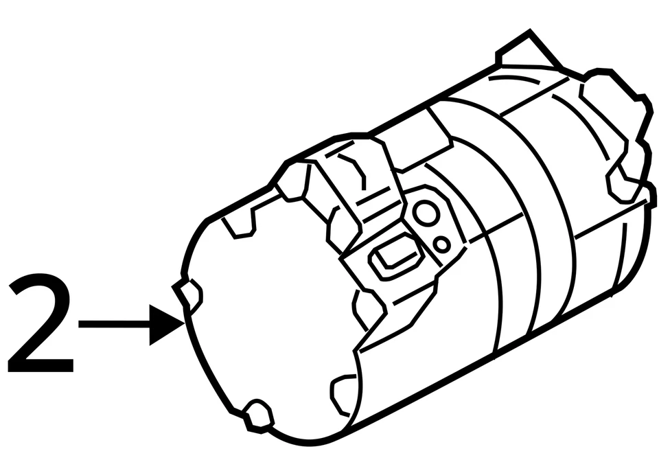AC Compressor Fits 16-18 BMW 320i 2629497 - Изображение 4 из 4