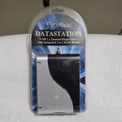 I/O Magic DataStation External USB Floppy Drive 7-in-1 Media Card Reader IEFD7N1