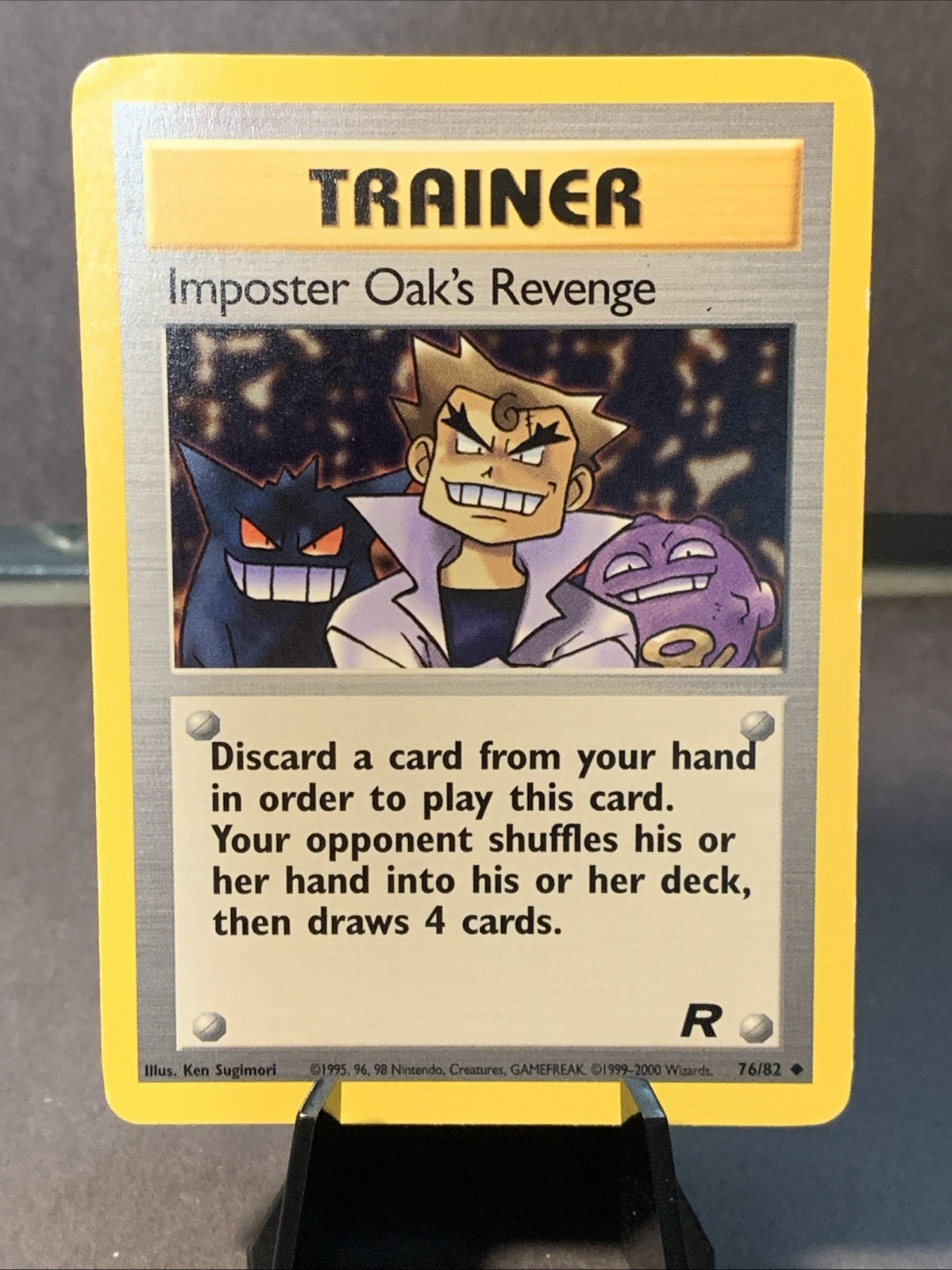 Pokemon TCG Team Rocket Imposter Oak's Revenge #76/82 2000 Gengar NM Team Rocket
