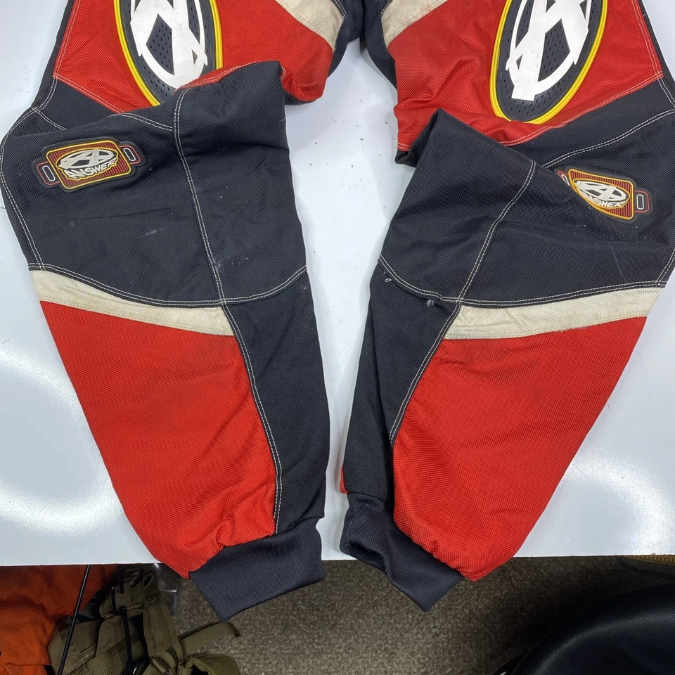 Answer Edge BMX Racing Motocross Pants Unisex Adult 44 Red - Image 2 of 4