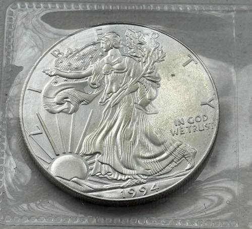 1994 Walking Liberty Silver Eagle Dollar - .999 Pure Silver - Nice Uncirculated
