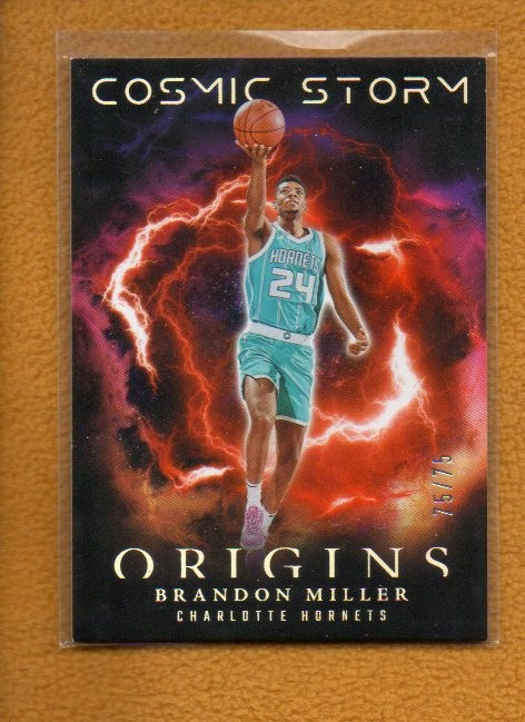 Brandon Miller 2023-24 Panini Origins Rookie Cosmic Storm Red RC #19 /75