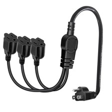 CHENXRN 3 Way 19.68" Power Extension Cord Splitter