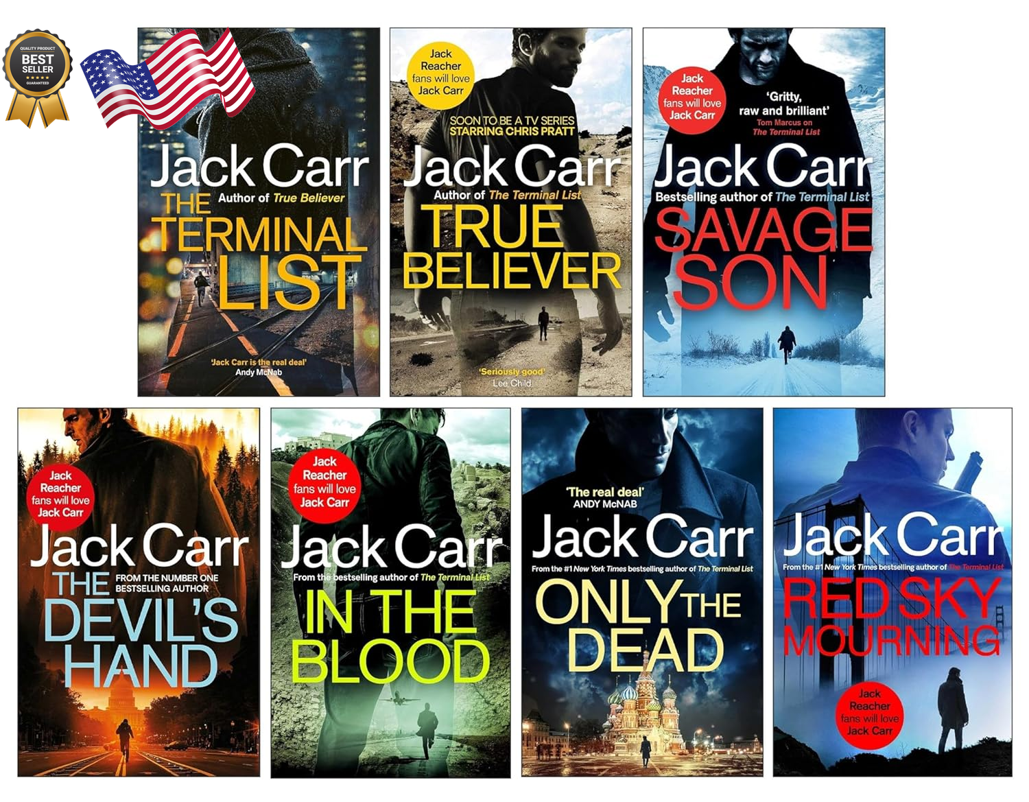 James Reece Series 7 Books Collection Set By Jack Carr (The Terminal ...