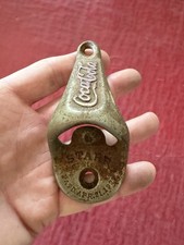 Vtg Coca Cola Starr 1920s Elongated Wall Mount Bottle Opener Newport News VA Pop