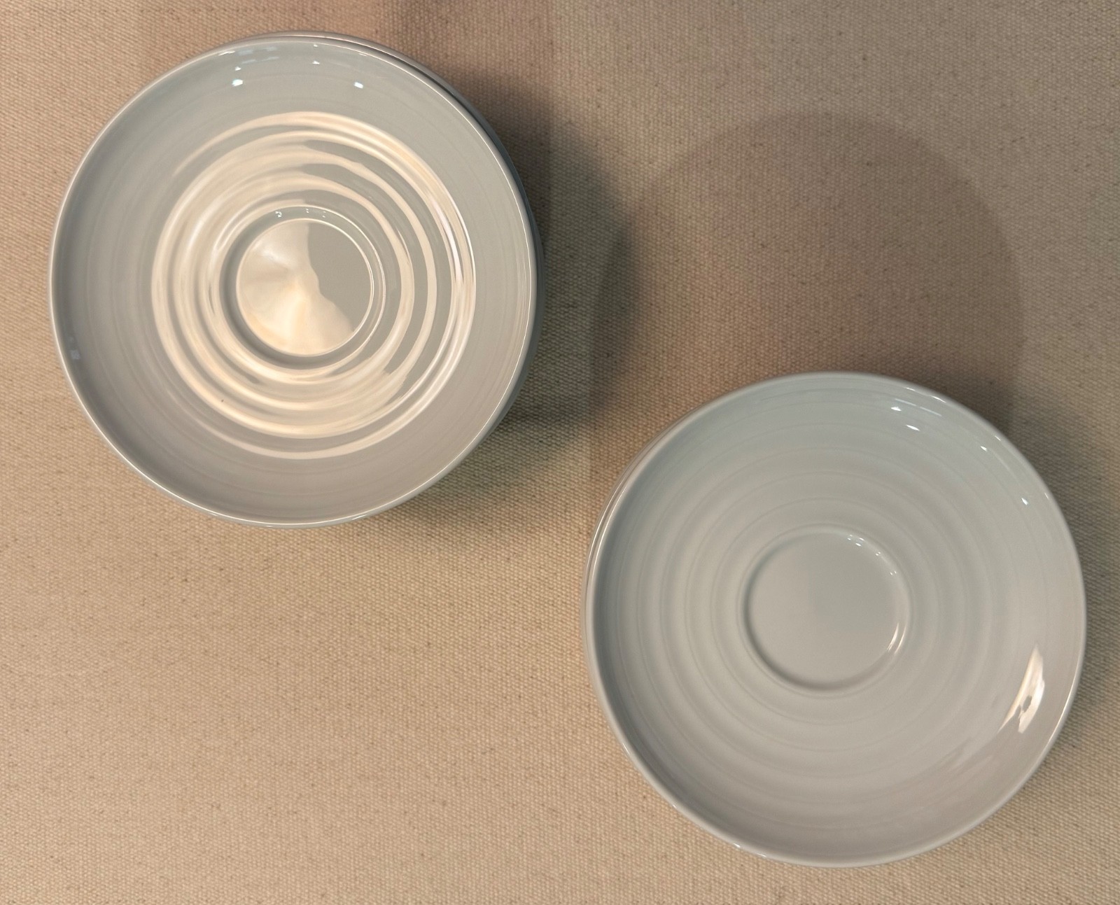 15 ROULETTE Crate & Barrel White Tea Cup and Saucer sets - New Without Tags