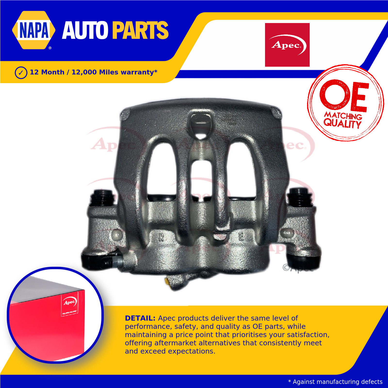 Brake Caliper RCA637N Apec 0044202883 0044205483 A0044202883 A0044205483 Quality