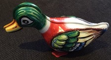 Vintage Blechspielzeug Aufzieh-Ente Made in Western Germany Original 10/15