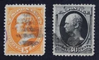 CKStamps: US Stamps Collection Scott#189 190 Used Tiny Thin