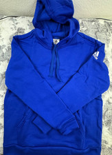 Adidas Fleece Hoodie Women's Small Pullover Royal Blue - NWT
