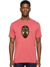 African-Mask Mens Graphic Tee, 100 Cotton, Casual Summer Wear