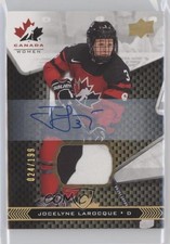 2018 Team Canada Juniors Premium Swatch 24/199 Jocelyne Larocque #68 Auto a2w
