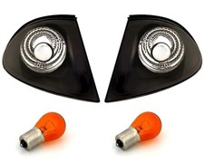 Frontblinker für BMW E46 3er Limo + Kombi -8/01 Blinker Schwarz Klarglas Set VFL