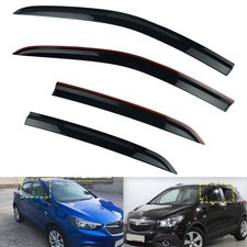 4x Schwarz Regenabweiser Windabweiser Für Opel Vauxhall Mokka/Mokka X J13 5-Tür
