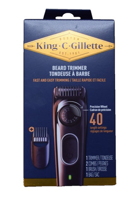 Sealed Box King C Gillette Beard Trimmer for Men  40 Length Settings