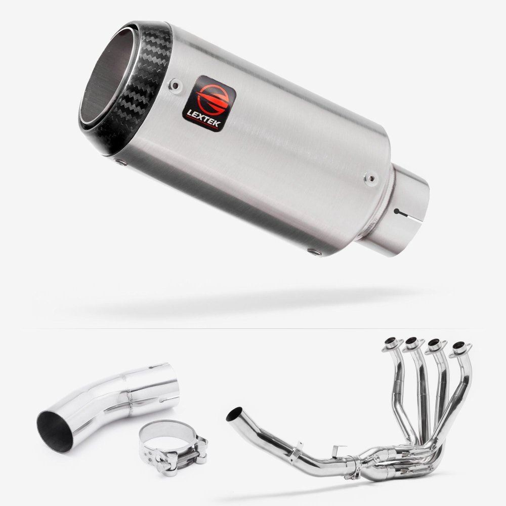 Lextek CP1 Carbon Tip Exhaust System 150mm for Kawasaki Z900 RS (18-23)