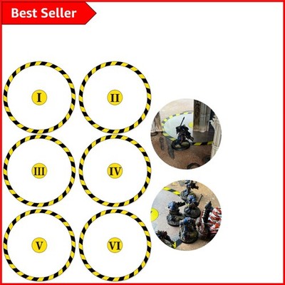 Transparente gelbe Zielpunktmarker 6-teiliges Set für Wargames & Warhammer 40k