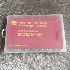 RS Components 557 - 023 Cable ID Sleeve Kit - Type C - Cable 2.5mm - 4.8mm