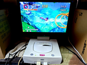 Sega Saturn White Console 3D Multi controller Game soft case Nights Japan