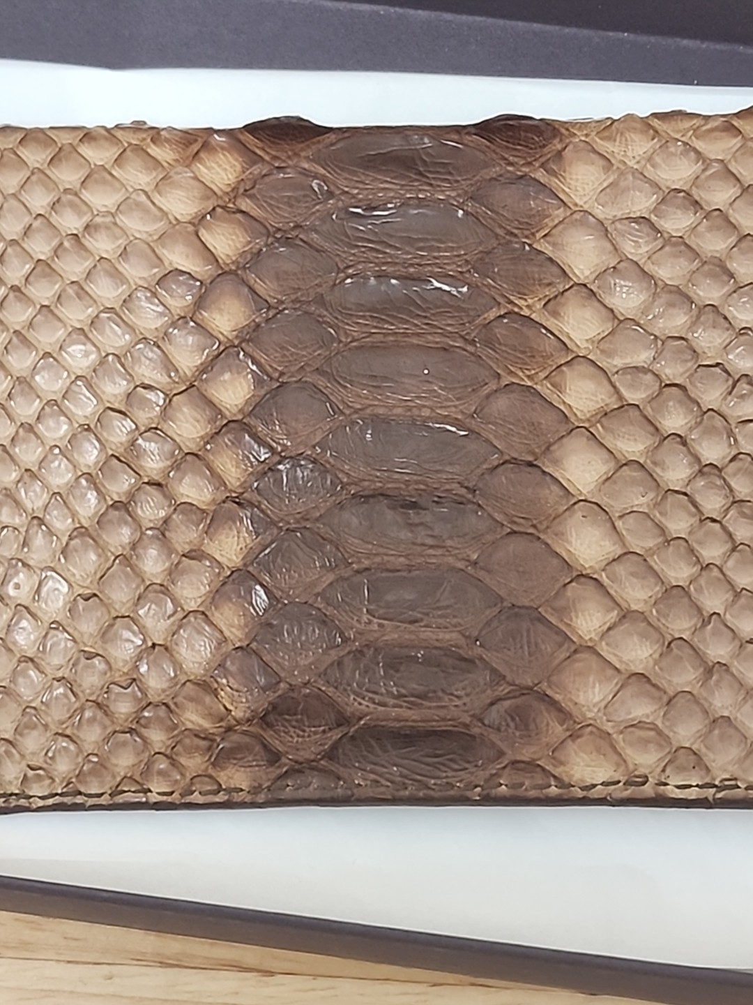 Prada Python Leather Wallet Coin Holder Rare - image 8