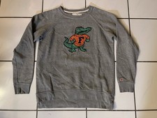 Florida Gators League Fleece Crewneck Sweatshirt Gray Large Vintage Mascot