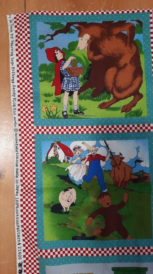 Fairy Tale Friends Moda Fabric American Jane Patterns 21600 Fabric Panel 23"x44" - Image 2 of 4