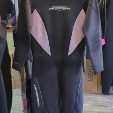 Henderson Woman's Full Wetsuit Black/Gray with Purple Accents
