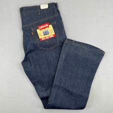 Vintage Levis 646 Bell Bottoms Orange Tab Dura Plus Jeans Indigo Blue 40x32 NEW