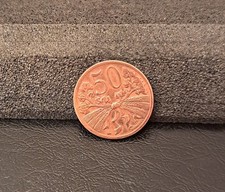 Münzen Tschechoslowakei Heller 50  1948