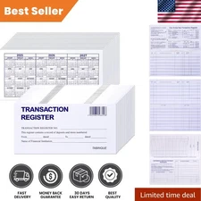 24 PCS Check Registers for Personal Checkbook, Easy to Read Checkbook Register