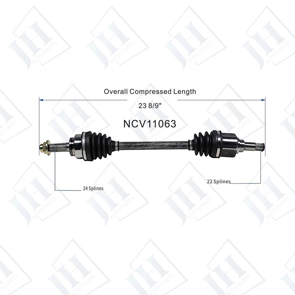 OE Front Left Driver CV Axle Shaft For 1988 89 90 91 92 93 Ford Festiva Manual - Image 2 of 4