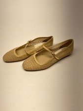 Dolce Vita Women's Reyes Woven Beige Ballet Flat Beige Slip-On Casual Shoe 6.5