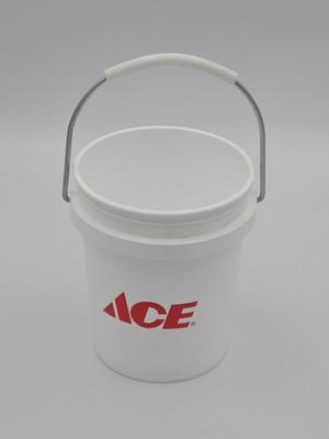 #ad #ad Ace Hardware White MINI Bucket With Metal Handle 0.5 Qt New $4.99