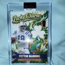Wild Card Lucky Charm 2026 Peyton Manning 1/1  Football Card - Lava 