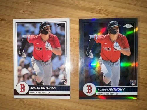 2026 Topps Chrome Flagship Roman Anthony #16 (RC) Rookie Card Red Sox Refractor+
