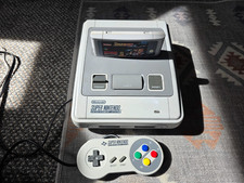 WORKING Super Nintendo Entertainment System game Console + Starwing UK PAL SNES