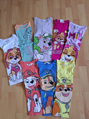 Paw Patrol Gr.122 128 T Shirts Paket 8 x H&M s.Oliver Top 