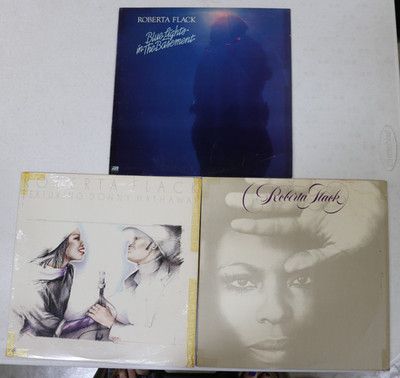 Roberta Flack 3 Album Lot Blue Lights S/T Roberta Flack Flack /Hathaway  (80409)
