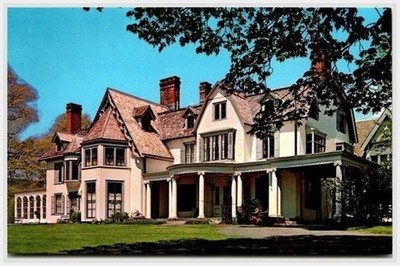 1960s Ringwood Manor NJ Postcard Schelter 59332 Perfect View Columns Veranda