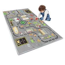 Kids Rug Play Mat Great for Playing with Cars and Toys,Educational Kid Road