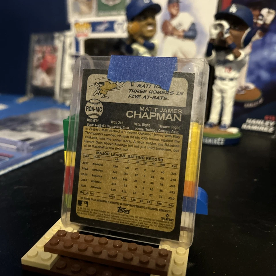 2022 Topps Heritage High Number Real One Auto Matt Chapman Toronto Blue Jays!! - Image 2 of 3