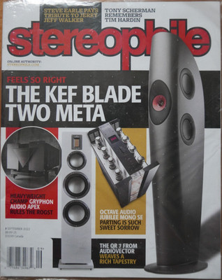 Stereophile Magazine, Vol.45, No.9, September 2022, KEF Blade Two Meta, New