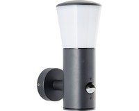Sensor AußEnwandleuchte IP44 1-Flammig Hxb 24X10,5 Cm Cliffi Anthrazit/Weiß