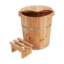 Foot Bath Tub Wooden Deep Feet Soak Bucket fo...
