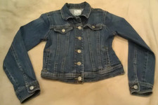2013 Old Navy Kids Girls Soft Stretch Cotton Denim Jacket Blue Large L 10-12 EUC