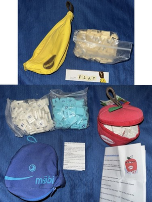 #ad Lot of 3 Tile Games Appletters Bananagrams MOBI Math Words Educational Learning $45.00