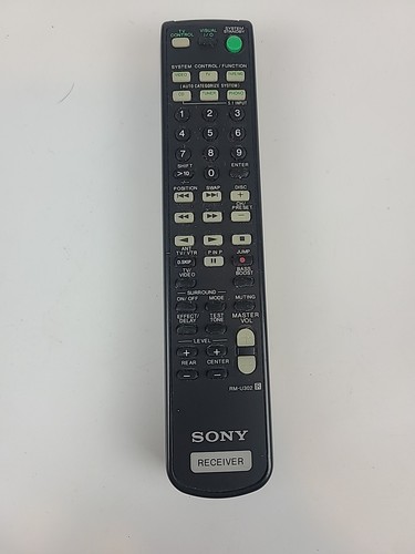 Genuine OEM Sony RM-U302 Receiver Remote Control Black