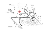 Original Fiat Kraftstofffilter Schlauch FüR Einspritzung Croma 46429435