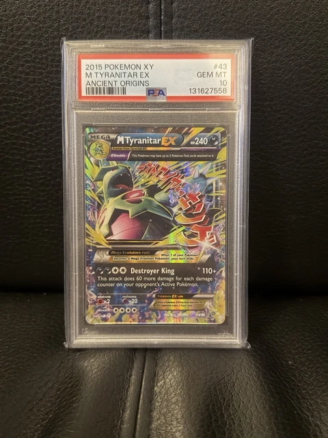 Pokemon M Tyranitar EX 43/98 XY Ancient Origins Graded PSA GEM MT 10 Pop 435