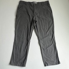 Carhartt Utility Pants Rigby Dungaree Relaxed Canvas Gray Mens 40x29 Tag 40x30 